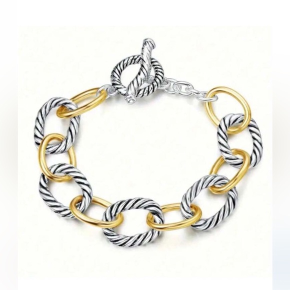 Anthropologie Jewelry - Wire Rope Braided Charm Bracelet
